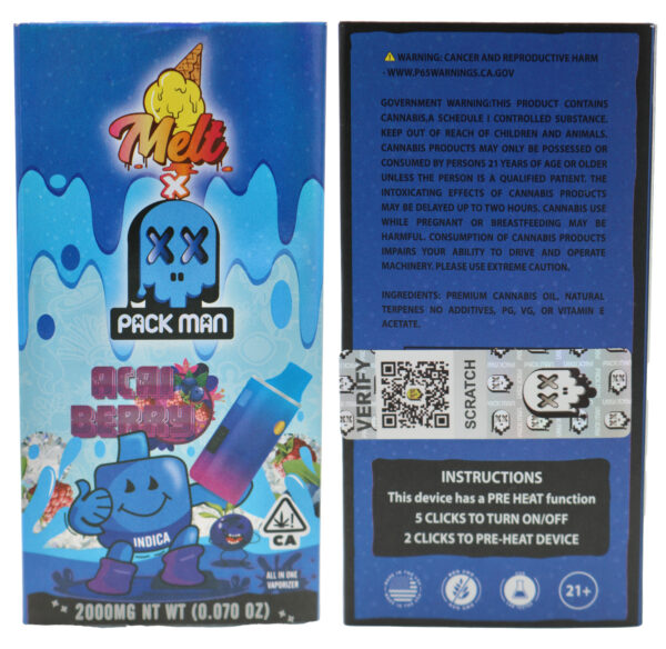 Melt x PackMan 2G Disposable – Acai Berry - Image 2