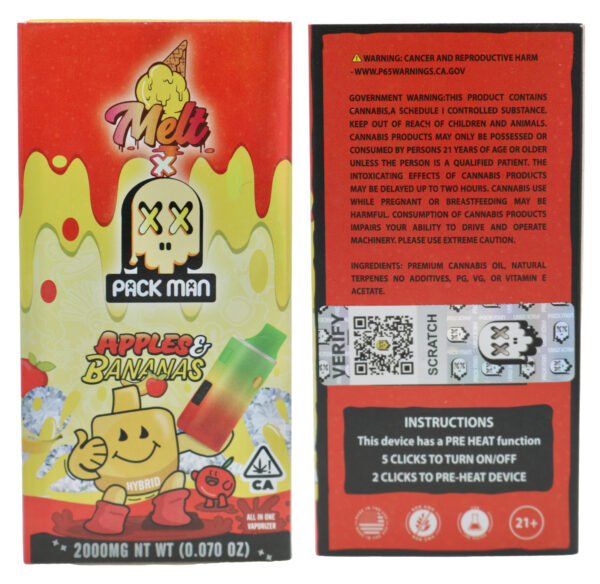 Melt x PackMan 2G Disposable – Apples and Bananas - Image 4